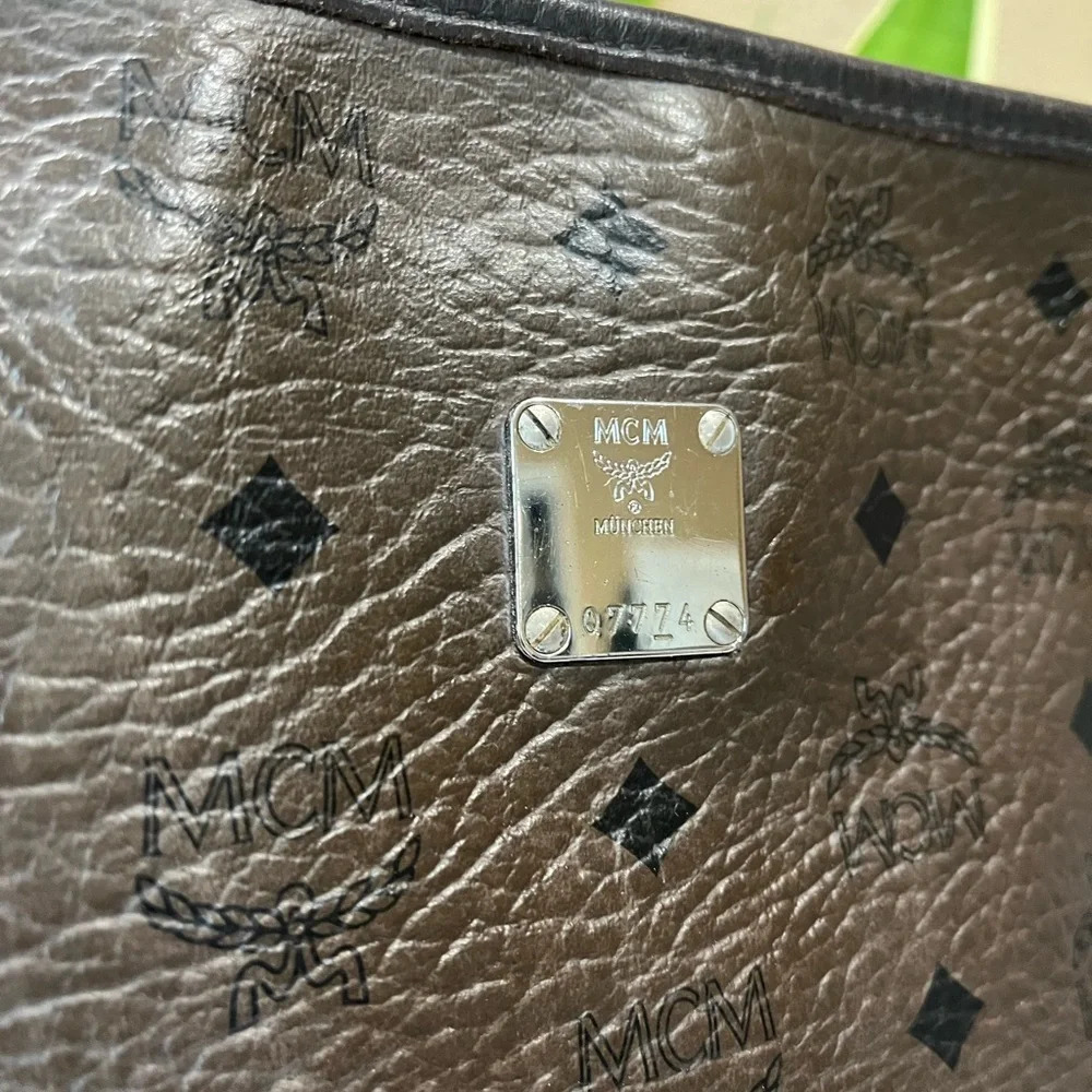 MCM Brown Leather Crossbody Bag - Picture 3 of 14